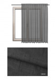 Zasłona transparentna na haczykach microfleks o ciemno szarym odcieniu (DWL93) z kolekcji DOMEK W LESIE na wymiar
