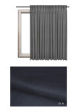 Zasłona na haczykach microfleks w tkaninie o niebieskim odcieniu (DO51) z kolekcji DOMOWA OSTOJA na wymiar.