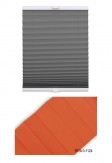 Roleta plisowana na wymiar w pomarańczowym odcieniu kolorystycznym - RITA 0-1124