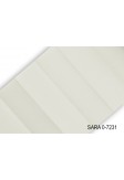 Roleta plisowana w ciepłej bieli na wymiar - SARA 0-7231
